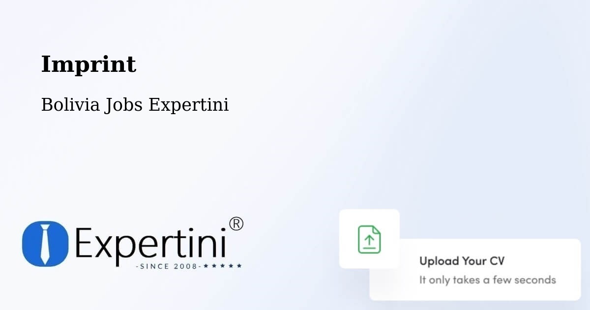 Imprint – La Paz - Bolivia Jobs Expertini